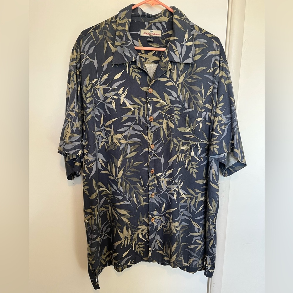 Tommy Bahama silk patterned button down